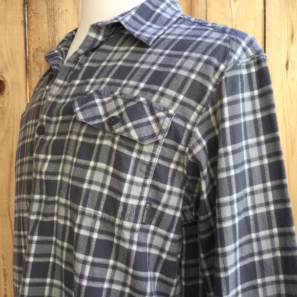 Men’s 100% Cotton COLUMBIA Long Sleeve Flannel! - Picture 3 of 7